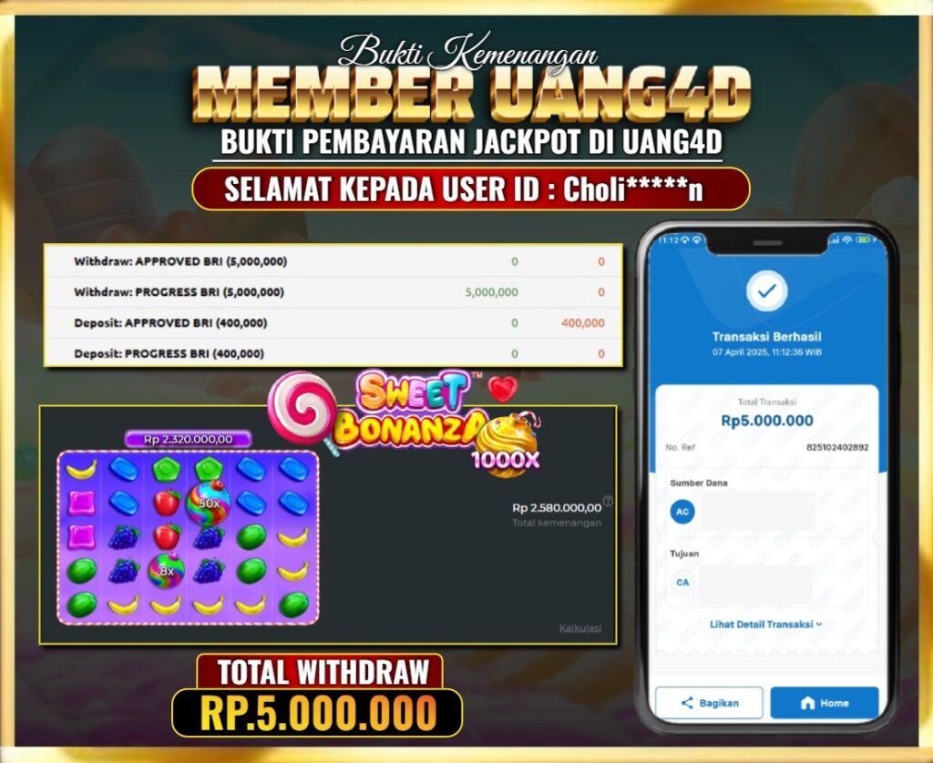 JACKPOT SLOT SWEET BONANZA 1000